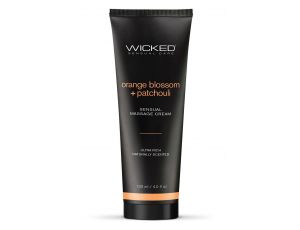 WICKED SENSUAL MASSAGE CREAM 120ML ORANGE BLOSSOM AND PATCHOULI SCENTED