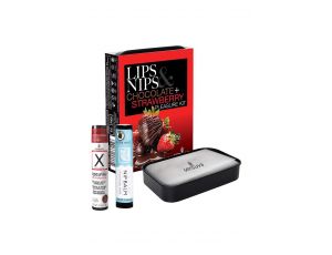 SENSUVA LIPS AND NIPS PLEASURE KIT CHOCOLATE NIP ZIP AND LTD EDITION CHOCOLATE STRAWBERRY XBALM