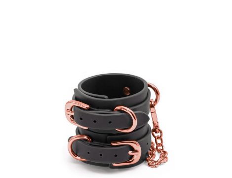 BONDAGE COUTURE WRIST CUFFS BLACK - 2