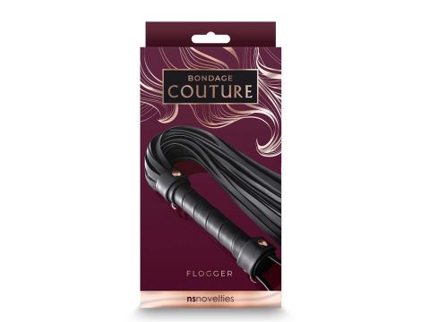 BONDAGE COUTURE FLOGGER BLACK - 3