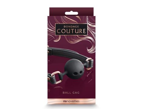 BONDAGE COUTURE BALL GAG  BLACK