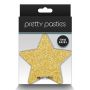 PRETTY PASTIES GLITTER STARS BLACK GOLD 2 PAIR - 3