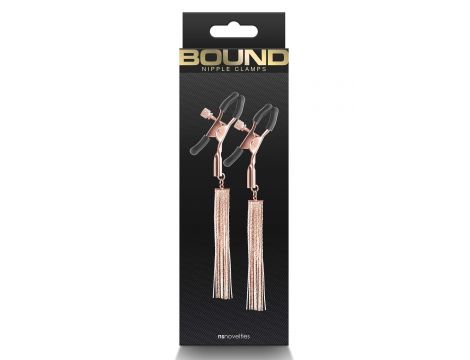 BOUND NIPPLE CLAMPS D2 ROSE GOLD - 2