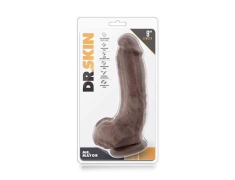 DR. SKIN REALISTIC COCK MR MAYOR 9INCH - 4