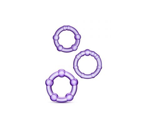 STAY HARD BEADED COCKRINGS PURPLE - 5