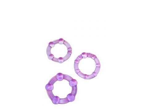 STAY HARD BEADED COCKRINGS PURPLE - 3