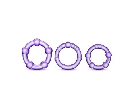 STAY HARD BEADED COCKRINGS PURPLE
