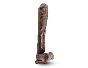 DR. SKIN MR. ED 13INCH DILDO CHOCOLATE