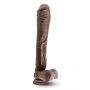 DR. SKIN MR. ED 13INCH DILDO CHOCOLATE - 2