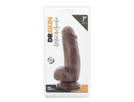 DR. SKIN MR. SMITH 7INCH DILDO CHOCOLATE - 3