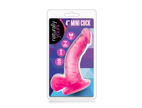 NATURALLY YOURS 4INCH MINI COCK PINK