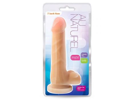 Dildo realistyczne Blush Au Naturel beżowe 18 cm - 5
