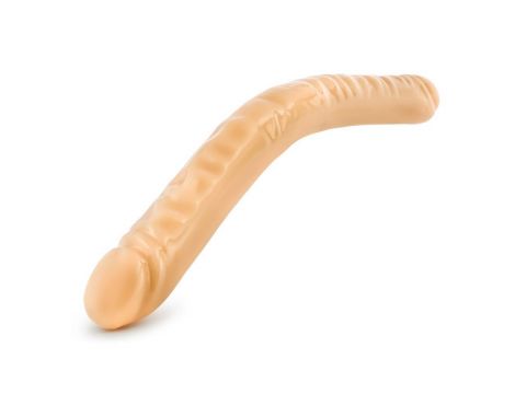 B YOURS 18INCH DOUBLE DILDO BEIGE - 2