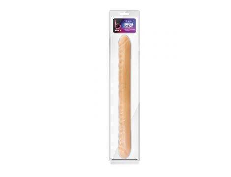 B YOURS 18INCH DOUBLE DILDO BEIGE - 4