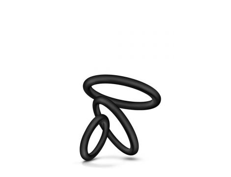 PERFORMANCE VS4 COCK RING SET BLACK - 4