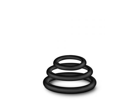 PERFORMANCE VS4 COCK RING SET BLACK - 5