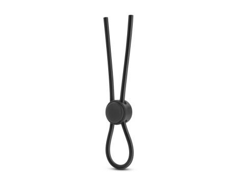 STAY HARD SILICONE LOOP COCK RING BLACK - 3