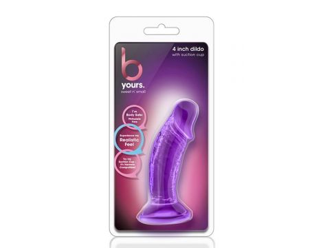B YOURS SWEET N SMALL 4INCH DILDO PURPLE - 5