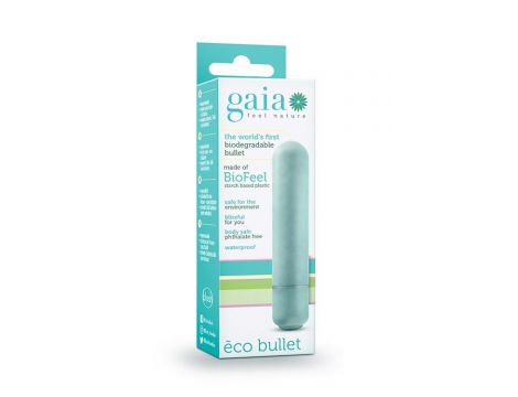 Wibrator mini Gaia Eco Bullet Blush aqua PLA 1,2 cm AAA - 5