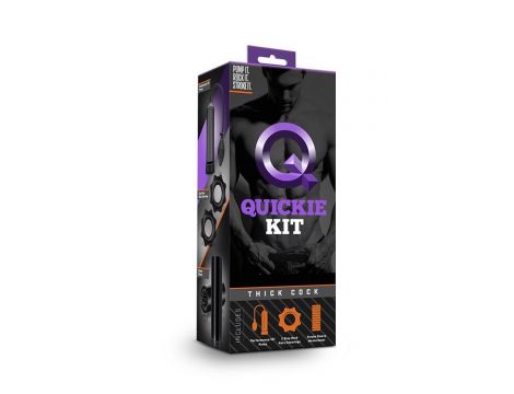 QUICKIE KIT THICK COCK BLACK - 5
