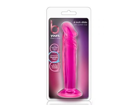 B YOURS SWEET N SMALL 6INCH DILDO PINK - 5