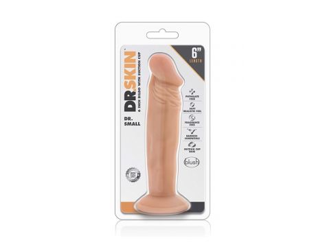 DR. SKIN DR SMALL 6INCH DILDO VANILLA - 4