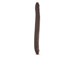 DR. SKIN 16INCH DOUBLE DILDO CHOCOLATE