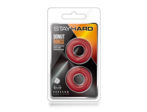 STAY HARD DONUT RINGS RED - 5