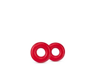 STAY HARD DONUT RINGS OVERSIZED RED