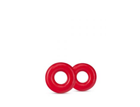 STAY HARD DONUT RINGS OVERSIZED RED