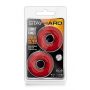 STAY HARD DONUT RINGS OVERSIZED RED - 6