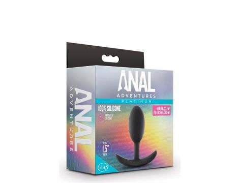 Korek analny Blush Anal Adventures Vibra Slim Plug medium - 5