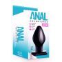Korek analny Anal Adventures XL Blush PVC czarny 13,3 cm - 5
