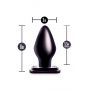 Korek analny Blush Anal Adventures XXL PVC czarny 15 cm - 3
