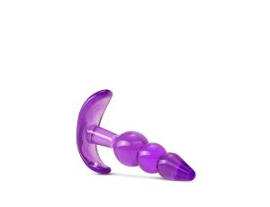 B YOURS TRIPLE BEAD ANAL PLUG PURPLE