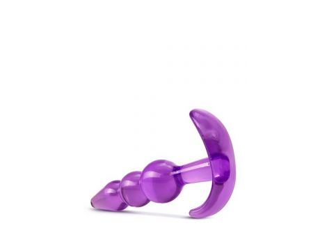 B YOURS TRIPLE BEAD ANAL PLUG PURPLE - 2