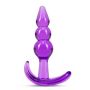 B YOURS TRIPLE BEAD ANAL PLUG PURPLE - 5