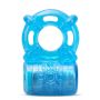 STAY HARD 5 FUNCTION COCK RING BLUE - 4