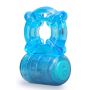 STAY HARD 5 FUNCTION COCK RING BLUE - 2