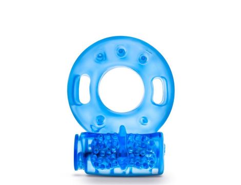 STAY HARD REUSABLE COCK RING BLUE - 2