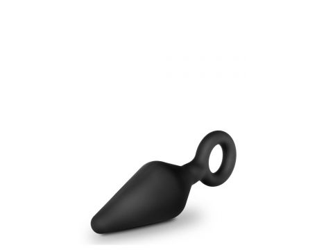 ANAL ADVENTURES PLATINUM SILICONE LOOP PLUG LARGE BLACK - 3