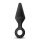 ANAL ADVENTURES PLATINUM SILICONE LOOP PLUG LARGE BLACK