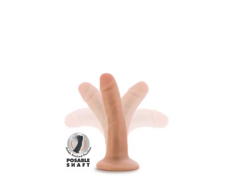 DR. SKIN PLUS 5 INCH POSABLE DILDO VANILLA