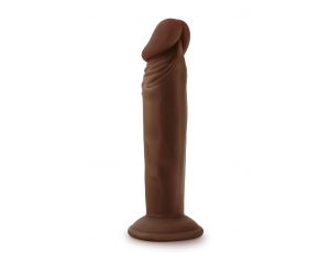 DR. SKIN PLUS 6 INCH POSABLE DILDO CHOCOLATE