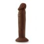 DR. SKIN PLUS 6 INCH POSABLE DILDO CHOCOLATE - 2