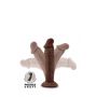 DR. SKIN PLUS 6 INCH POSABLE DILDO CHOCOLATE - 4