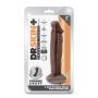 DR. SKIN PLUS 6 INCH POSABLE DILDO CHOCOLATE - 6