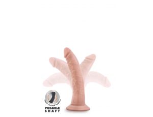 DR. SKIN PLUS 7 INCH POSABLE DILDO VANILLA