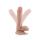 DR. SKIN PLUS  6 INCH POSABLE DILDO WITH BALLS  VANILLA