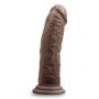 DR. SKIN SILICONE DR. SHEPHERD 8 INCH DILDO WITH SUCTION CUP CHOCOLATE - 5